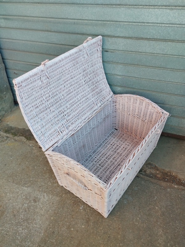 baul habitacion infantil mimbre rosa 48x80x46 1u